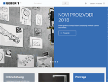 Tablet Screenshot of geberit.hr