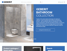 Tablet Screenshot of international.geberit.com
