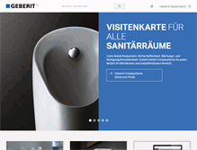 Tablet Screenshot of geberit.de