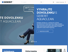 Tablet Screenshot of geberit.sk